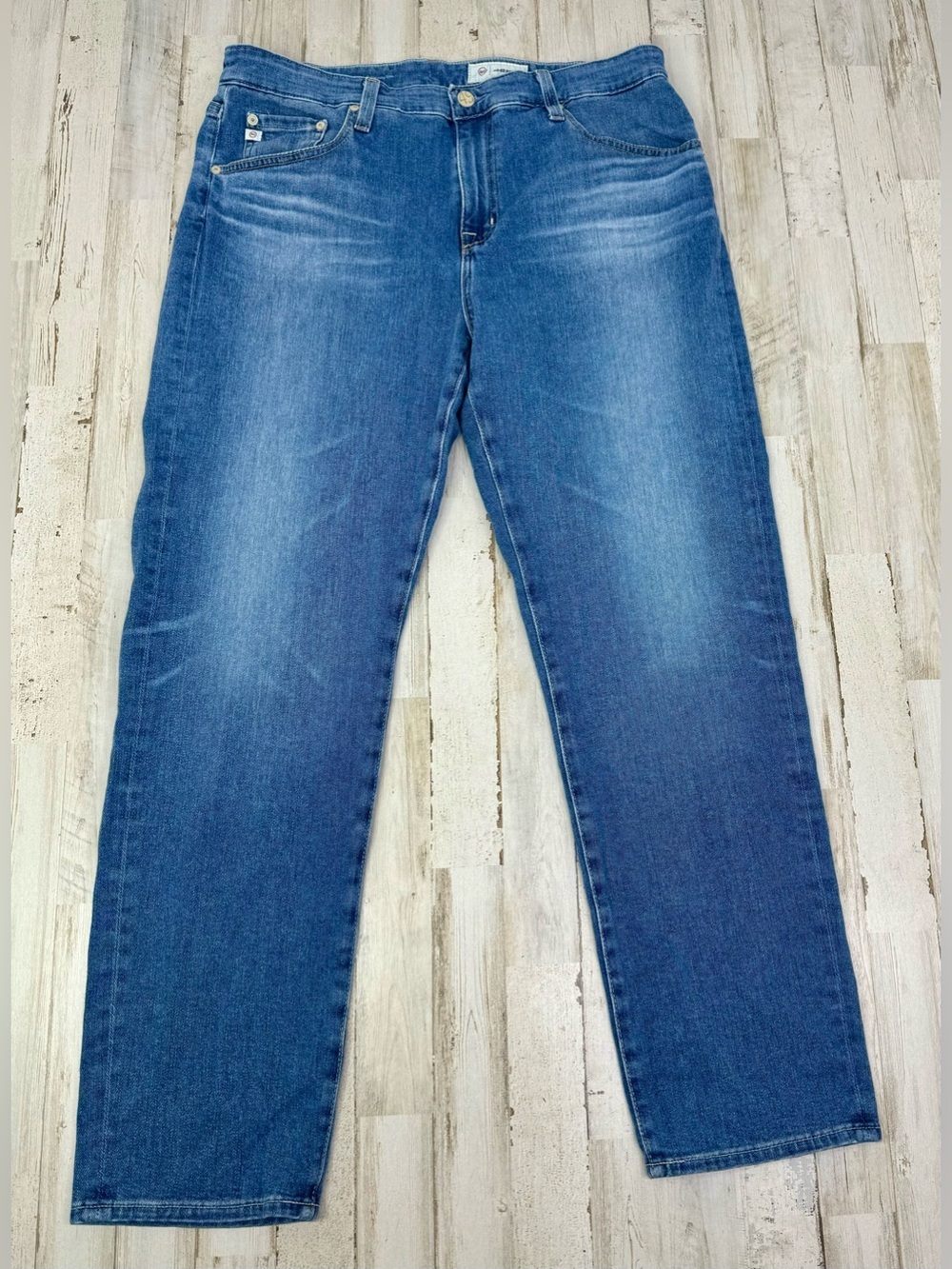 AG Adriano Goldschmied Jeans Womens 31R Blue Ex-boyfriend Slim Straight Leg Fit